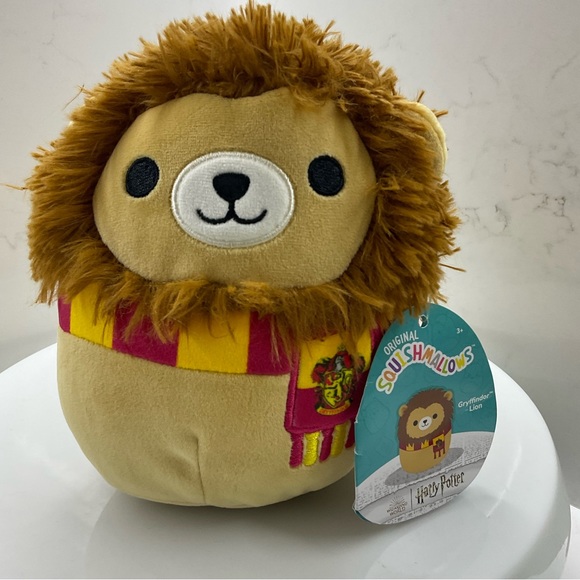 Original Squishmallows 6.5" Harry Potter The Gryffindor Lion NWT - Picture 1 of 8